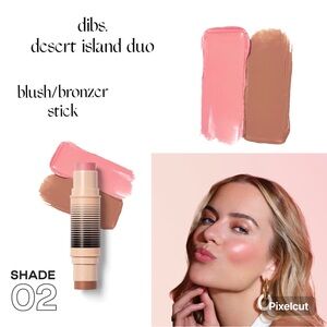 dibs. Desert Island Duo Blush & Bronzer Stick-Shade 2